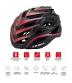 Livall BH62 NEO Czarno-Czerwony kask rowerowy
