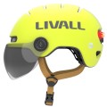 Livall L23 M żółty szybka czujnik upadku SOS i LED kask na rower hulajnogę