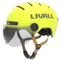 Livall L23 M żółty szybka czujnik upadku SOS i LED kask na rower hulajnogę