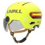 Livall L23 L żółty szybka czujnik upadku SOS i LED kask na rower hulajnogę