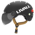 Livall L23 L czarny szybka czujnik upadku SOS i LED kask na rower hulajnogę
