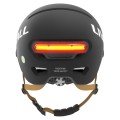 Livall L23 L czarny szybka czujnik upadku SOS i LED kask na rower hulajnogę