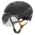 Livall L23 L czarny szybka czujnik upadku SOS i LED kask na rower hulajnogę