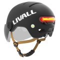 Livall L23 L czarny szybka czujnik upadku SOS i LED kask na rower hulajnogę
