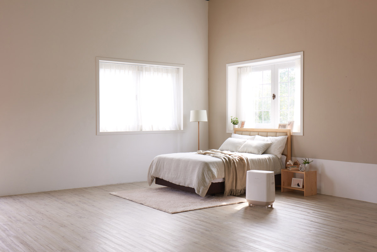 Oczyszczacz powietrza Coway Hue&Healing - aranżacja