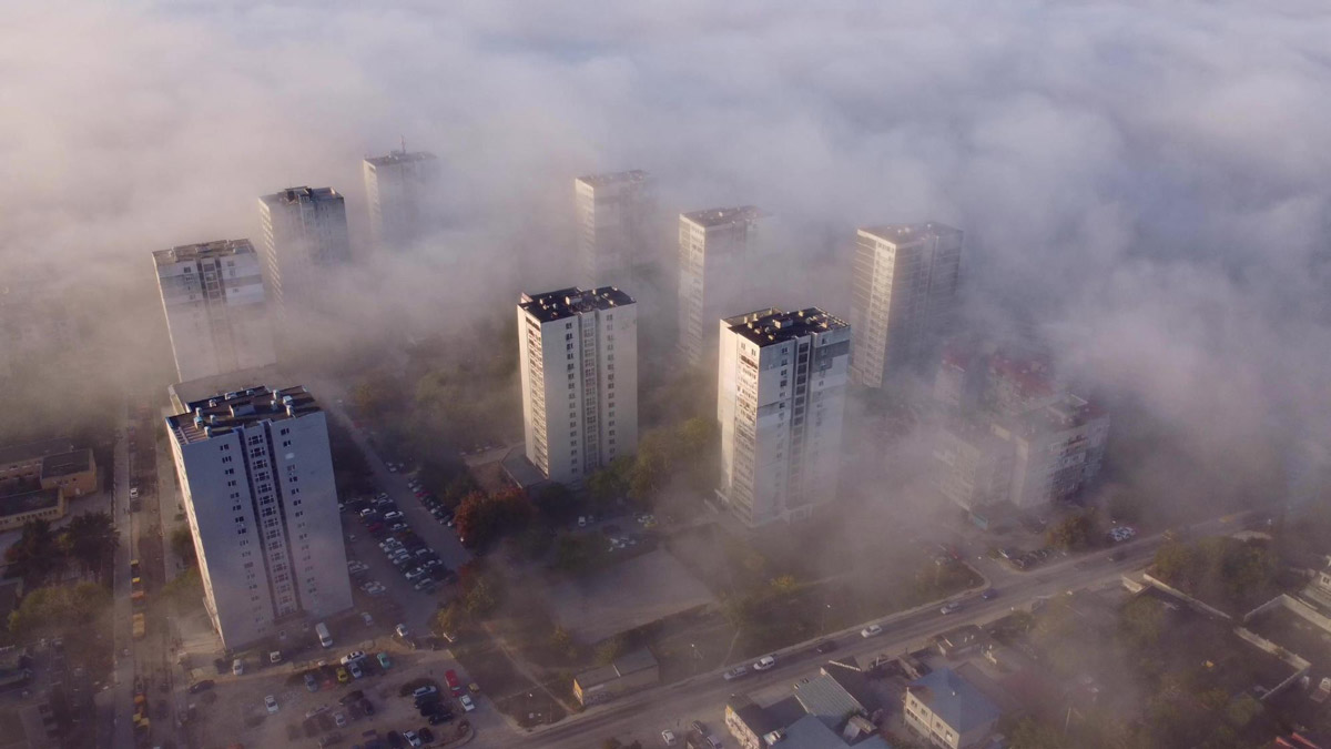 Smog w dużym mieście